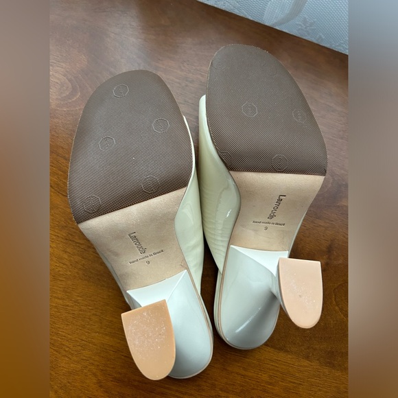 Larroudé Madonna Mule in Ivory Patent Leather / brand new - Picture 5 of 5